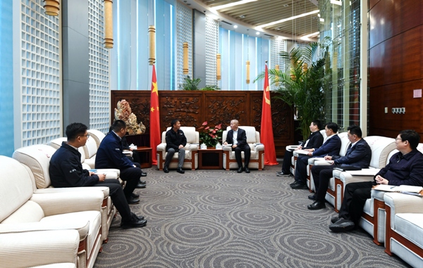 郭铭群董事长会见中国能建天津电力设计院董事长徐剑、总经理王彦成