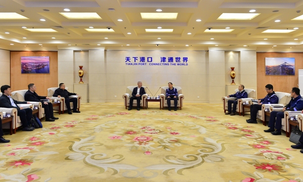 郭铭群董事长走访天津港集团有限开元网站登录入口-（中国）官方网站